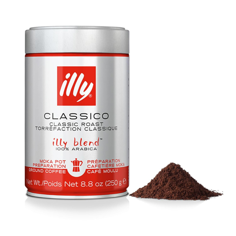 Illy Classico Ground Moka Coffee