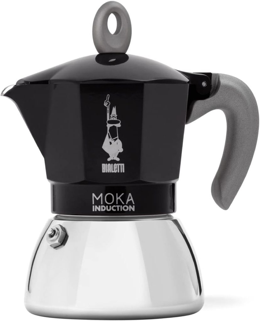 Bialetti - Moka Induction, Moka Pot, Suitable for all Types of Hobs, 6 Cups Espresso (7.9 Oz Espresso), 280 ml, Black 