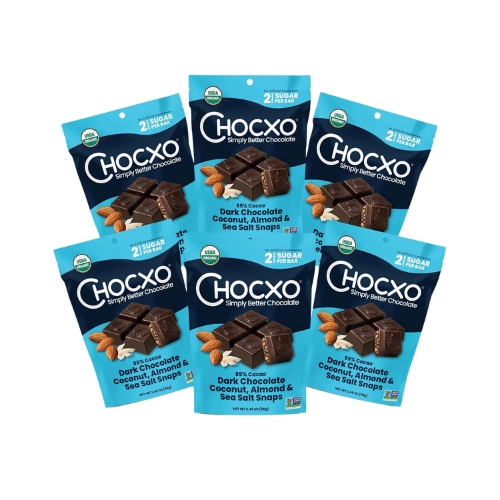 Chocxo Dark Chocolate Coconut Almond & Sea Salt Snaps